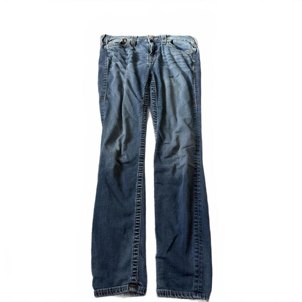 True Religion Jeans 27 Medium Wash Low Rise Y2K